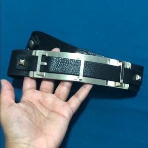 Marciano karli stretch waist black belt size xs/s